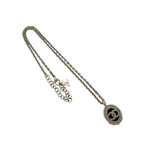 Chanel Cc Logo Chain Pendant Necklace #246900C14B